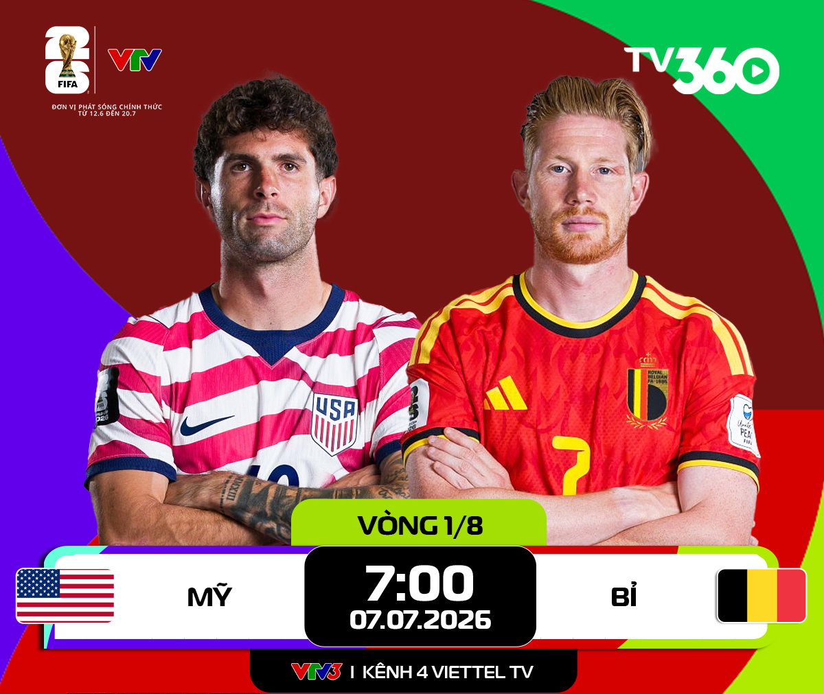 Nhận định Mỹ và Bỉ (vòng 1/8 World Cup 2026): “Ưu đãi” cho chủ nhà

